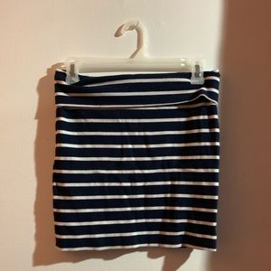 Striped mini-skirt